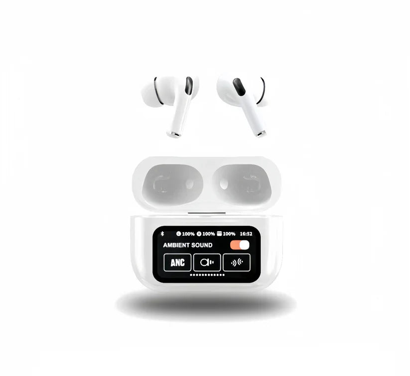 A9 Pro Earbuds with ANC/ENC LED Display Screen OR Advanced Noise Cancelling